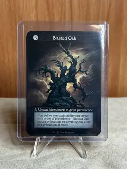 Blasted Oak - Sorcery: Contested Realm Beta - Unique Non Foil - Image 4