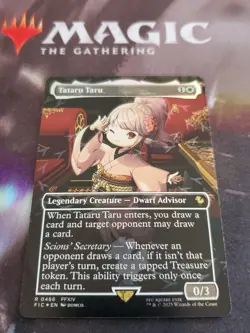 Mtg. Tataru Taru. Borderless. Chocobo Track Foil. Commander: Final Fantasy. Nm - Image 1