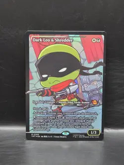 Dark Leo & Shredder Showcase Teenage Mutant Ninja Turtles Foil MTG - Image 1