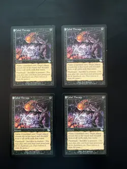X 4 - MTG - Cabal Therapy - Judgment - see picts for condition - Image 1