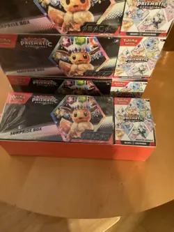 Pokemon Prismatic Evolutions Sam’s Club Exclusive Surprise Box + Booster Bundle - Image 1