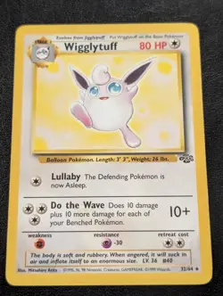 Wigglytuff LP/NM Are Unlimited Pokemon 32/64 Jungle Regular - Image 1