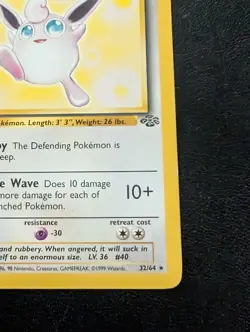 Wigglytuff LP/NM Are Unlimited Pokemon 32/64 Jungle Regular - Image 4