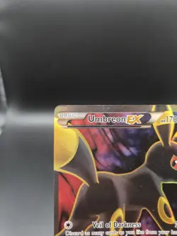 Umbreon EX 2016 Pokemon XY Fates Collide RARE FULL ART Holo 119/124 Damaged - Image 2
