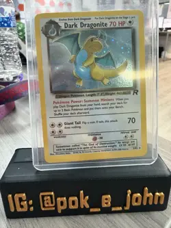 Pokemon Dark Dragonite Holo Rare TCG Card 5/82 Rocket - Image 1