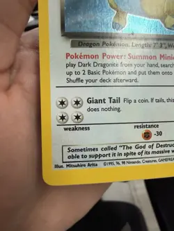Pokemon Dark Dragonite Holo Rare TCG Card 5/82 Rocket - Image 4