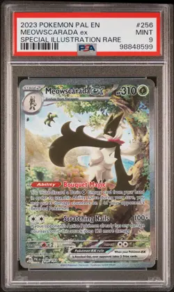 2023 POKEMON PAL EN-PALDEA EVOLVED #256 MEOWSCARADA EX PSA 9 - Image 1