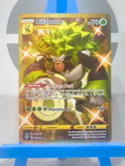 Rillaboom Shiny Gold Secret Rare - SWSH: Darkness Ablaze 197/189 - Pokemon TCG - Image 3