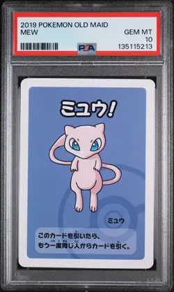2019 POKEMON OLD MAID MEW PSA 10 - Image 1