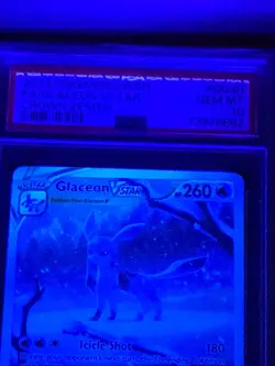 2023 POKEMON SWORD & SHIELD CROWN ZENITH #GG40 FULL ART GLACEON VSTAR PSA 10 - Image 4
