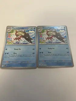 Pokemon TCG SV-Destined Rivals Barraskewda #63/182 Uncommon Reverse Holo - Image 2