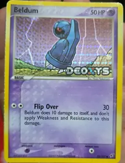 Beldum 55/107 - EX Deoxys Holo Rare Stamped Pokemon TCG - MP - Image 1