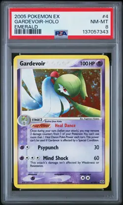 2005 POKEMON EX EMERALD #4 GARDEVOIR-HOLO PSA 8 - Image 1