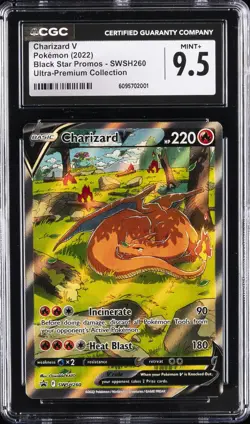 2022 POKEMON PROMOS ULTRA-PREMIUM COLLECTION #SWSH260 CHARIZARD V CGC 9.5 - Image 1
