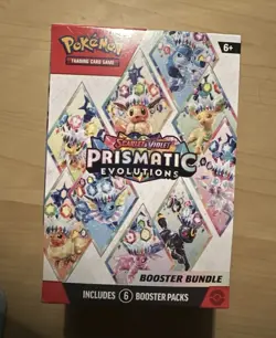 Pokemon TCG: S&V Prismatic Evolutions Booster Bundle (6pks) Factory Sealed - Image 1