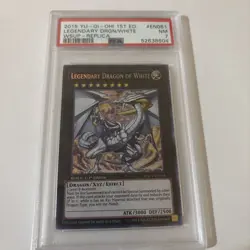 Yugioh Legendary Dragon Of White WSUP-EN051 PSA 7 - Image 2