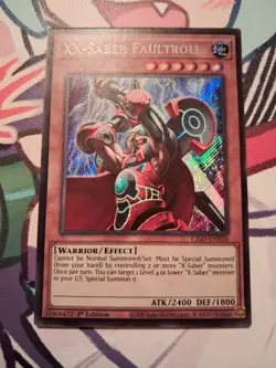 XX-SABER FAULTROLL SECRET RARE L26D-ENX04 NEAR MINT YUGIOH - Image 1