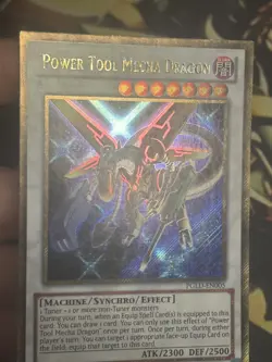 Yugioh: Power Tool Mecha Dragon - PGLD-EN005 - Gold Secret Rare - Unlimited - MP - Image 3