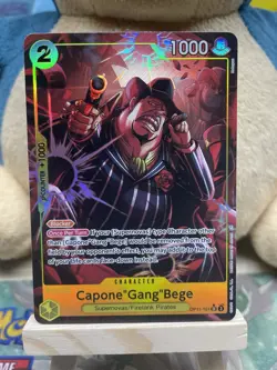 Capone"Gang"Bege (101) (Alternate Art) OP11-101 A Fist of Divine Speed Foil - Image 1