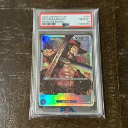 2022 One Piece Chinese Dracule Mihawk Romance Dawn #070 PSA 10 GEM MINT - Image 1