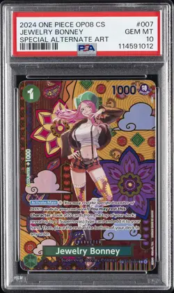 2024 ONE PIECE SIMPLIFIED CHINESE OP08-TWO LEGENDS #007 JEWELRY BONNEY PSA 10 - Image 1