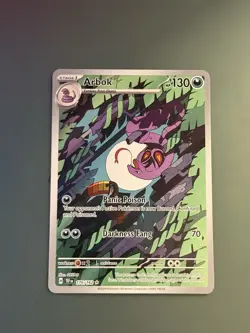 2024 Pokemon Arbok 176/162 Illustration Rare Card - Temporal Forces Set - Image 1