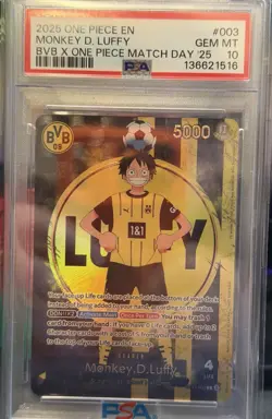 PSA 10 Monkey.D.Luffy (BVB x One Piece Campaign) ST13-003 One Piece - Image 1
