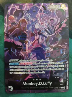 One Piece Monkey D Luffy 2nd Anniversary Promo Op09-061 Light Play - Image 1