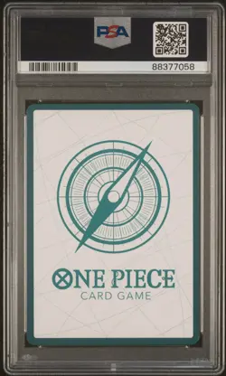 2022 ONE PIECE MONKEY D LUFFY ALT ART DON!! PSA 10 OP01 ROMANCE DAWN ENGLISH - Image 2