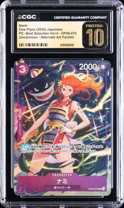 2025 ONE PIECE JAPANESE ALTERNATE ART #OP09-070 NAMI CGC 10 PRISTINE - Image 1