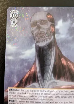 Colossal Titan: Painful Sight From Above AOT/SX04-004 Rare Attack On Titan Weiss - Image 2