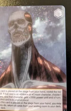 Colossal Titan: Painful Sight From Above AOT/SX04-004 Rare Attack On Titan Weiss - Image 3