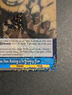 🤯🔥Jaw Titan: Retaking of the Founding Titan AOT/SX04-072 R Weiss Schwarz AOT🤯 - Image 4