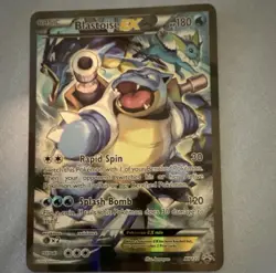 Pokemon Blastoise EX Promo Holo XY122 180 HP Rapid Spin Splash Bomb Card - Image 1