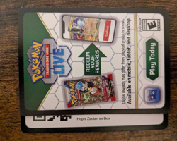 Hop's Zacian ex Box SVP 193 Pokemon TCG Live Online Code Card - Image 1