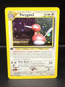 Pokemon Cards WOTC: Neo Revelation 1st Edition Rare Holo: Porygon 2 12/64 - Image 2