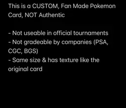 Poncho-Wearing Charizard Y Pikachu 208/XY-P Full Art Japanese CUST0M Fan Card - Image 4