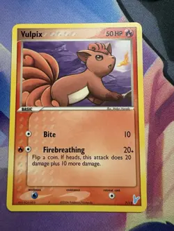 Pokemon Vulpix TCG 7/12 Plusle Minun Card - Image 1