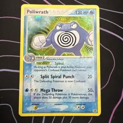 Poliwrath 11/112 EX FireRed & LeafGreen Holo Rare Pokemon Card TCG Holographic - Image 1
