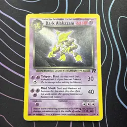 Pokemon Dark Alakazam TCG 18/82 Unlimited Non-Holo Card HP - Image 1