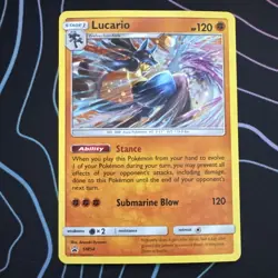 Lucario - SM54 - Pokemon Sun & Moon Promo Holo Rare Card NM Pokemon TCG - Image 1
