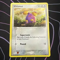 Pokemon Whismur 019 EX Deck Tin Holo Card Nintendo Promos LP - Image 1