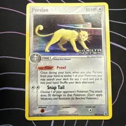 Pokemon TCG Persian Card 50/113 EX Delta Species Uncommon Stamped - Image 1
