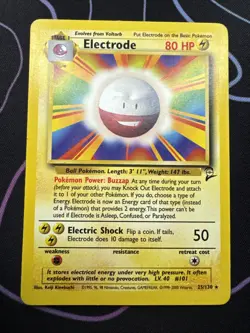 Pokemon TCG Electrode Base Set, Card 21/102, Regular Rare, Lightly Played - Image 1