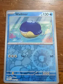 Pokemon Wailmer 040/159 Journey Together Reverse Holo Card NM Condition - Image 2