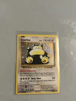 Pokemon Snorlax XY179 Promo Holo Card XY Set 130 HP Basic 2016 English swirl - Image 1