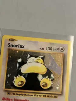 Pokemon Snorlax XY179 Promo Holo Card XY Set 130 HP Basic 2016 English swirl - Image 5