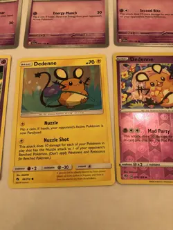 Lot Of 9 Dedenne Pokemon Cards - Image 3