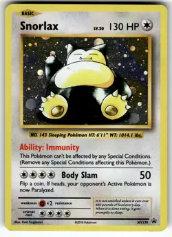 Snorlax XY179 XY Promos LP Pokemon Card TCG - Image 1