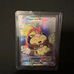 Pokemon Fan Art Card – Pikachu Pidgeot Cosplay – Custom Full Art Holo - Image 1